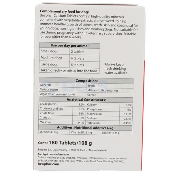 Beaphar Calcium Tablets - 180 Tabs