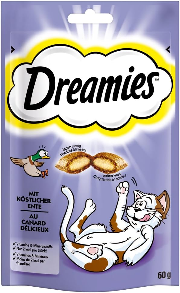 Dreamies Cat Treats Duck - 6 x 60g_1
