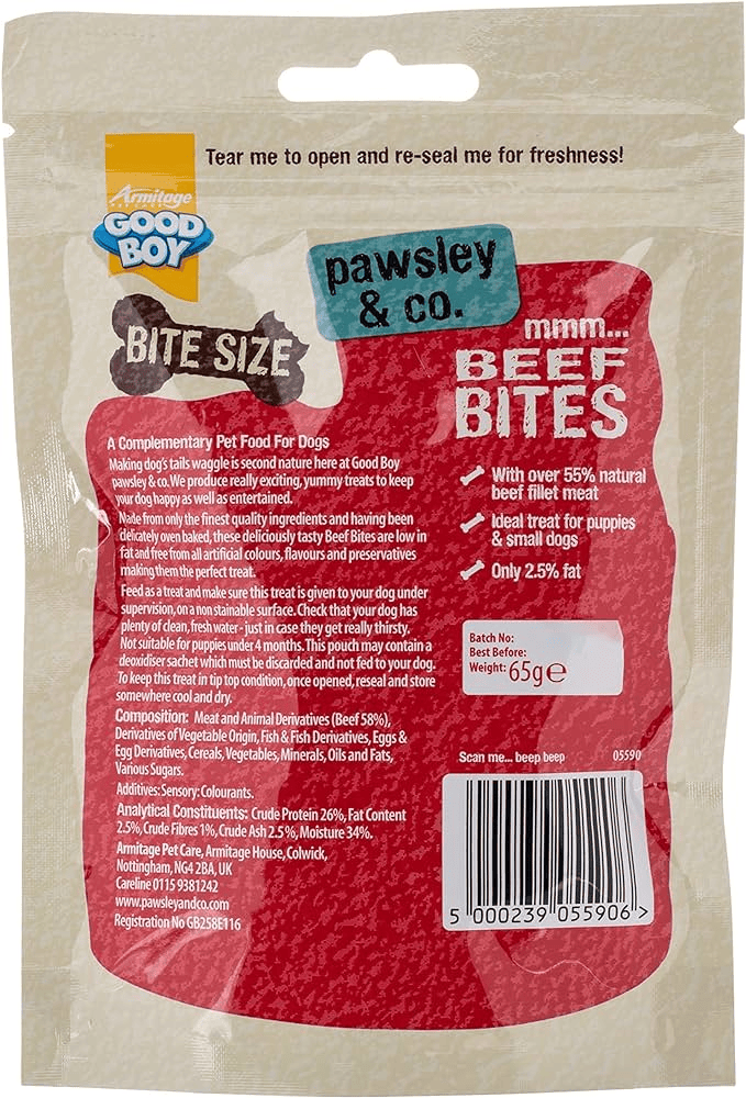 Armitage Deli Bites Beef - 65g