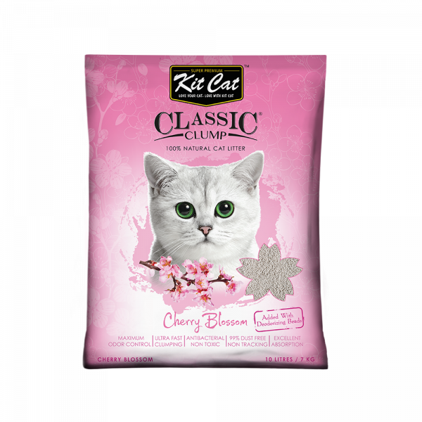 Kit Cat: Classic Clump - 10L | Cherry Blossom Fragrance