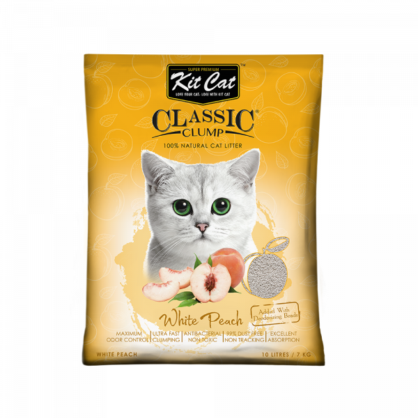 Kit Cat: Classic Clump - 10L | White Peach Fragrance