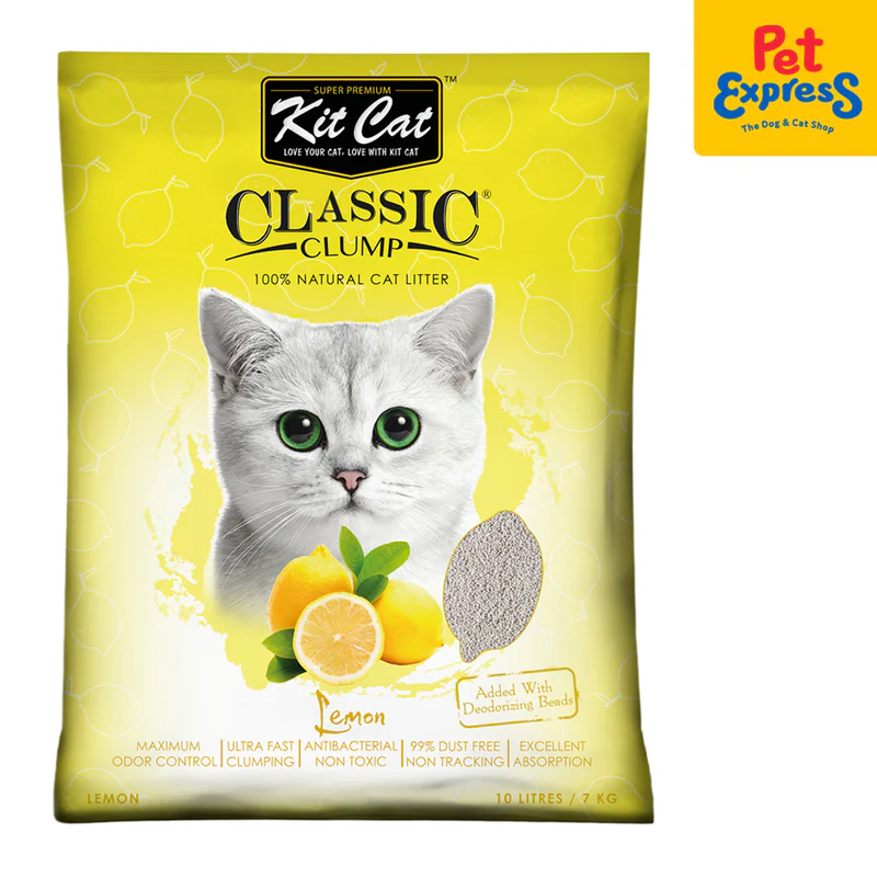 Kit Cat: Classic Clump - 10L | Lemon Fragrance