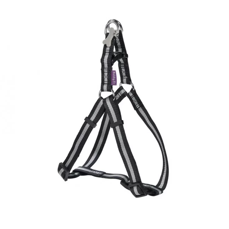 بوبي: حزام ارلكين الكلاسيكي المصنوع من النايلون - صغير جدًا | أسود