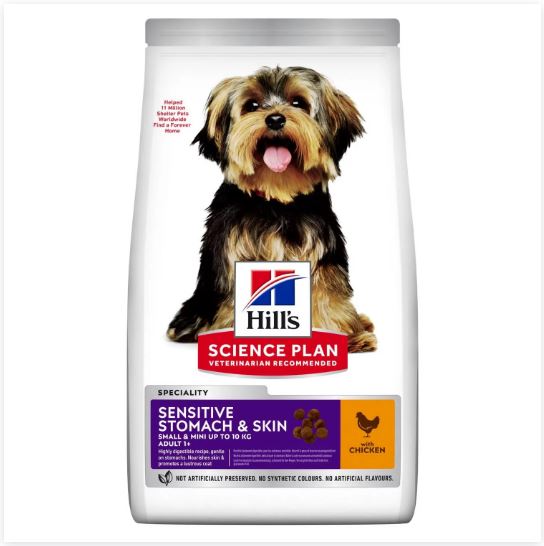 Hill's: Science Plan Sensitive Stomach & Skin Small & Mini Adult Dog Food - 1.5kg | Chicken