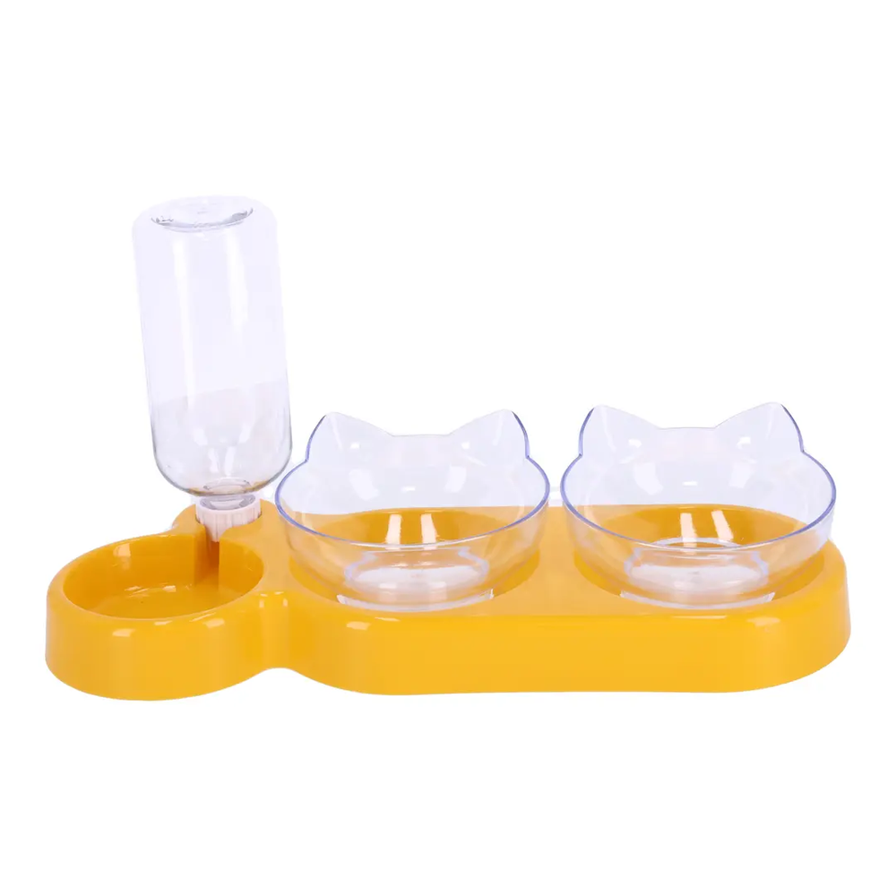 Water Dispenser & Bowl - Yellow