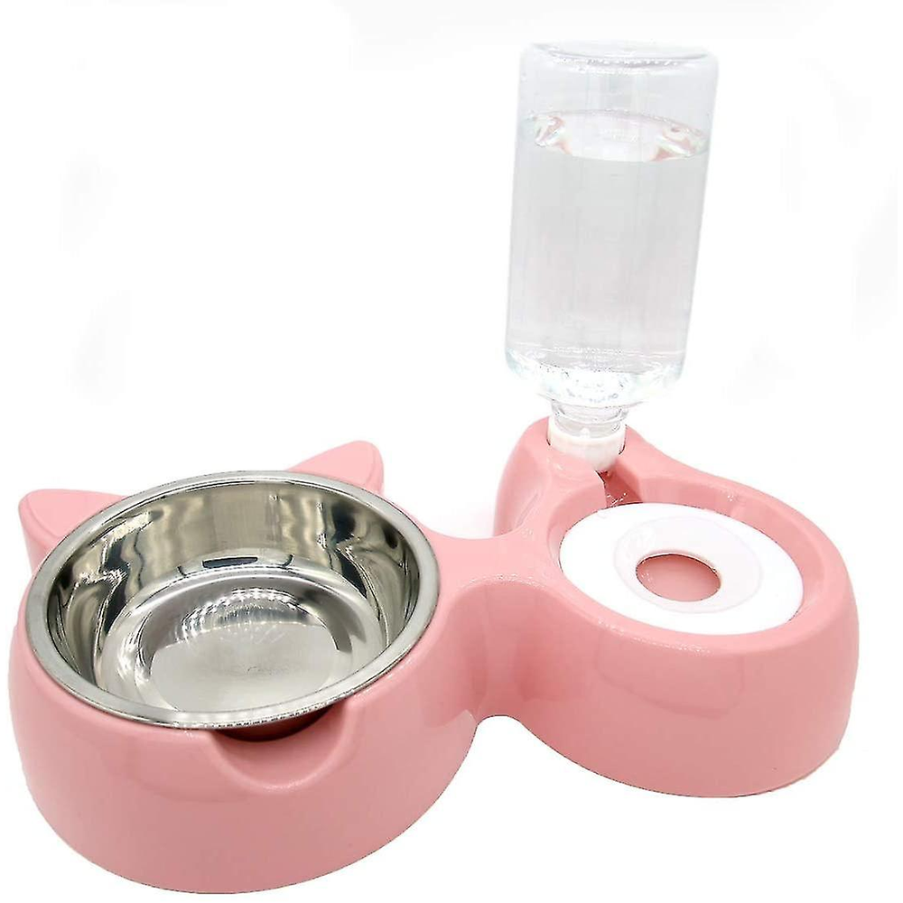Water Dispenser & Bowl - Pink