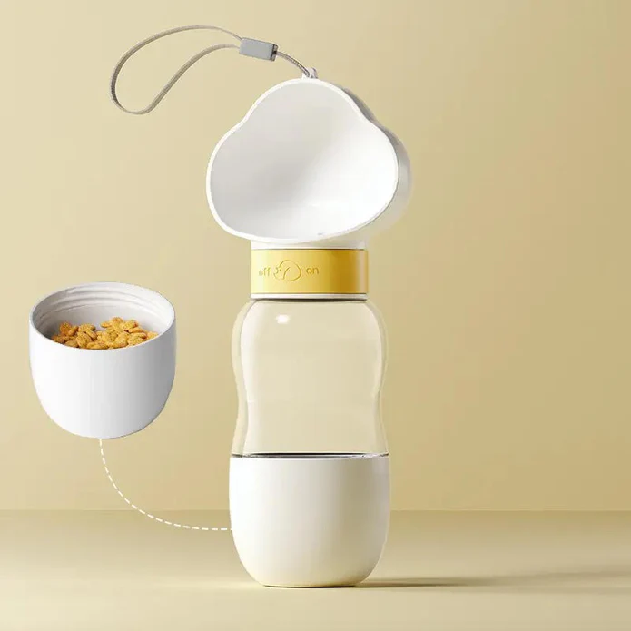 Portable Pet Feeder - White