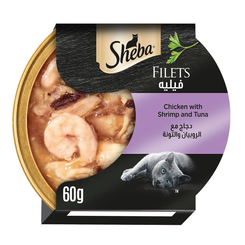 Sheba Dome Chicken with Shrimp - 60g