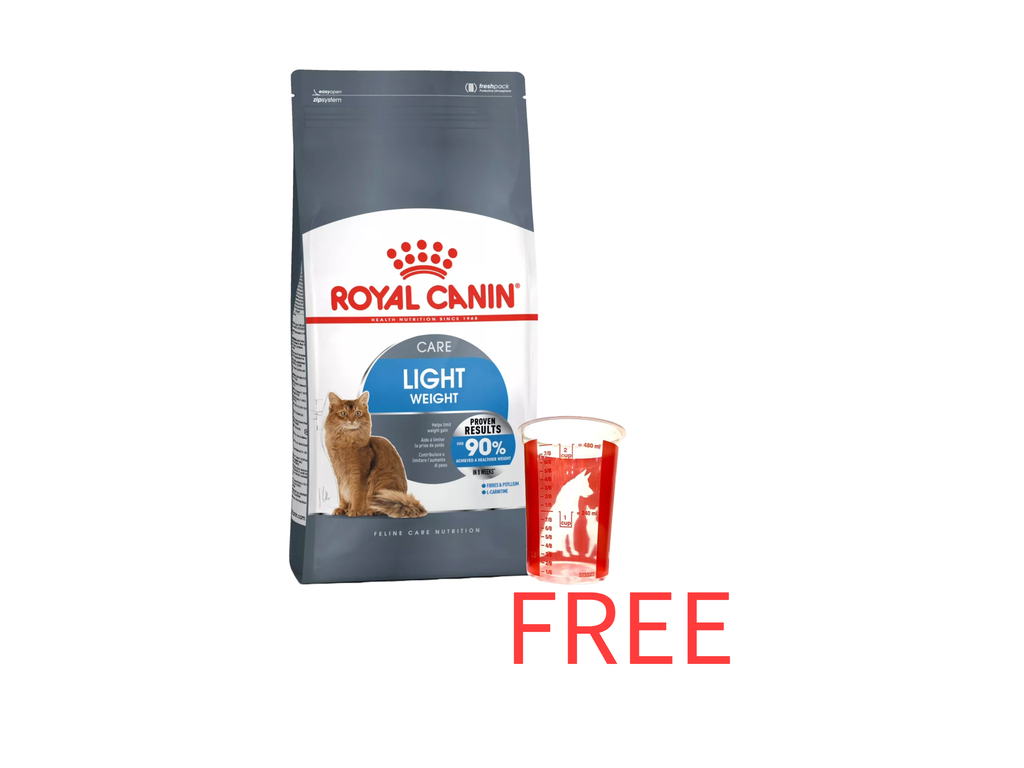 Royal Canin: Feline Care Nutrition Light Weight Care 1.5kg bag with Free Royal Canin 480ml Measuring Cup