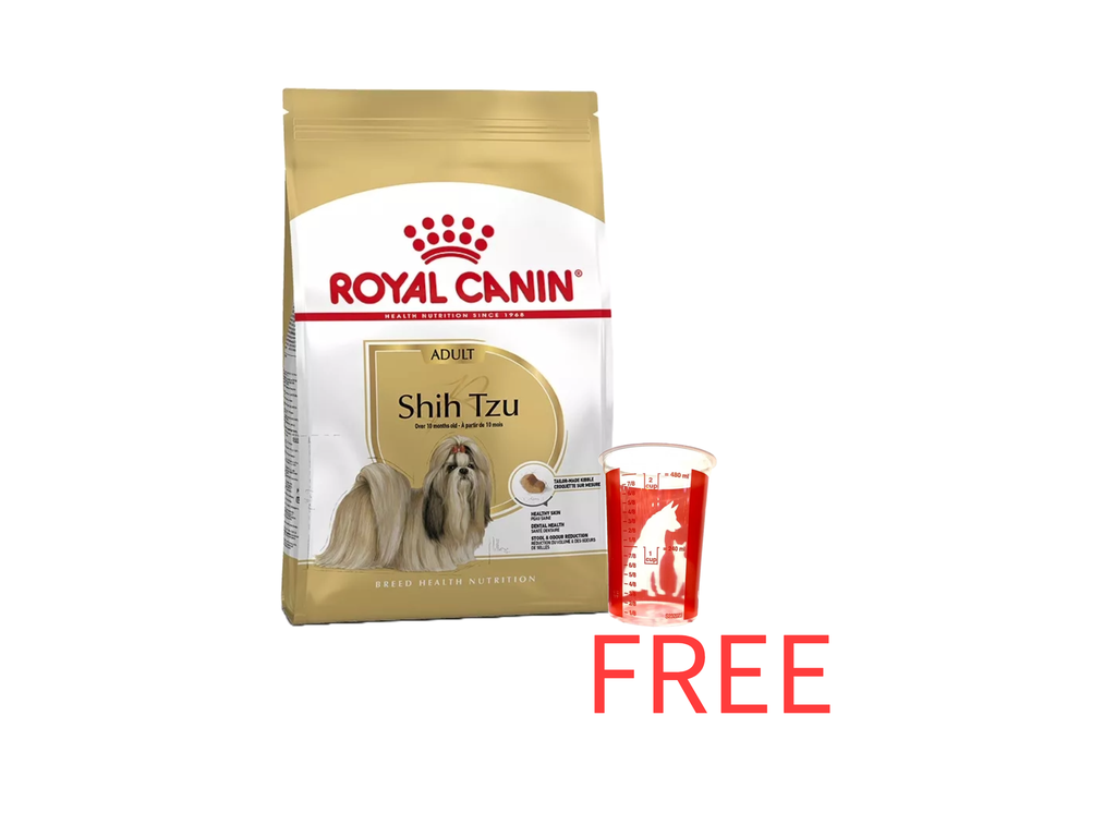 Royal Canin: Breed Health Nutrition Shih Tzu Adult 1.5kg bag with Free Royal Canin 480ml Measuring Cup