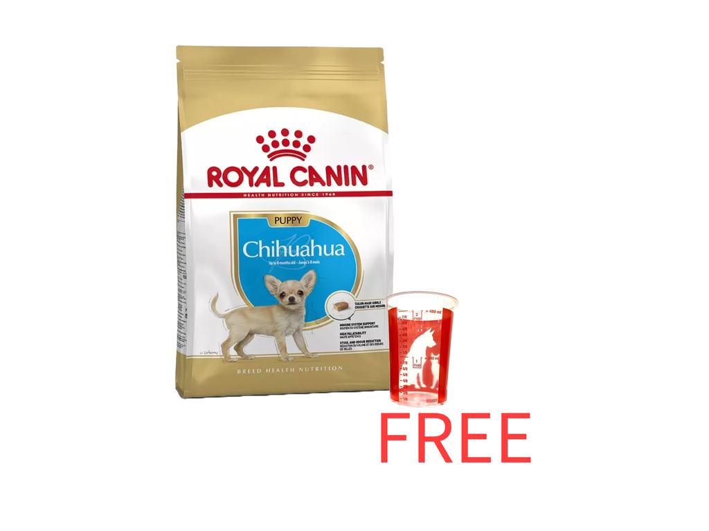 Royal Canin: Breed Health Nutrition Chihuahua Puppy - 1.5kg with Free Royal Canin Measuring Cup - 480ml