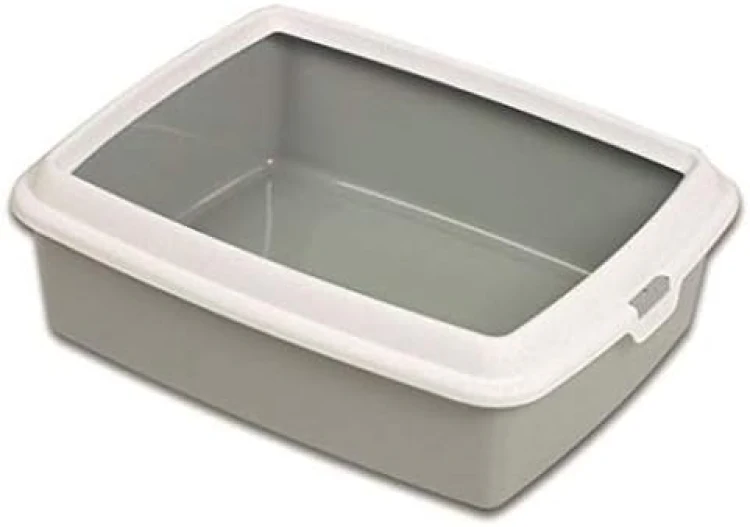 MPS2: صندوق فضلات القطط هيدرا ميني مع إطار - 43 × 31 × 12 سم / 12 وحدة / ألوان متنوعة 