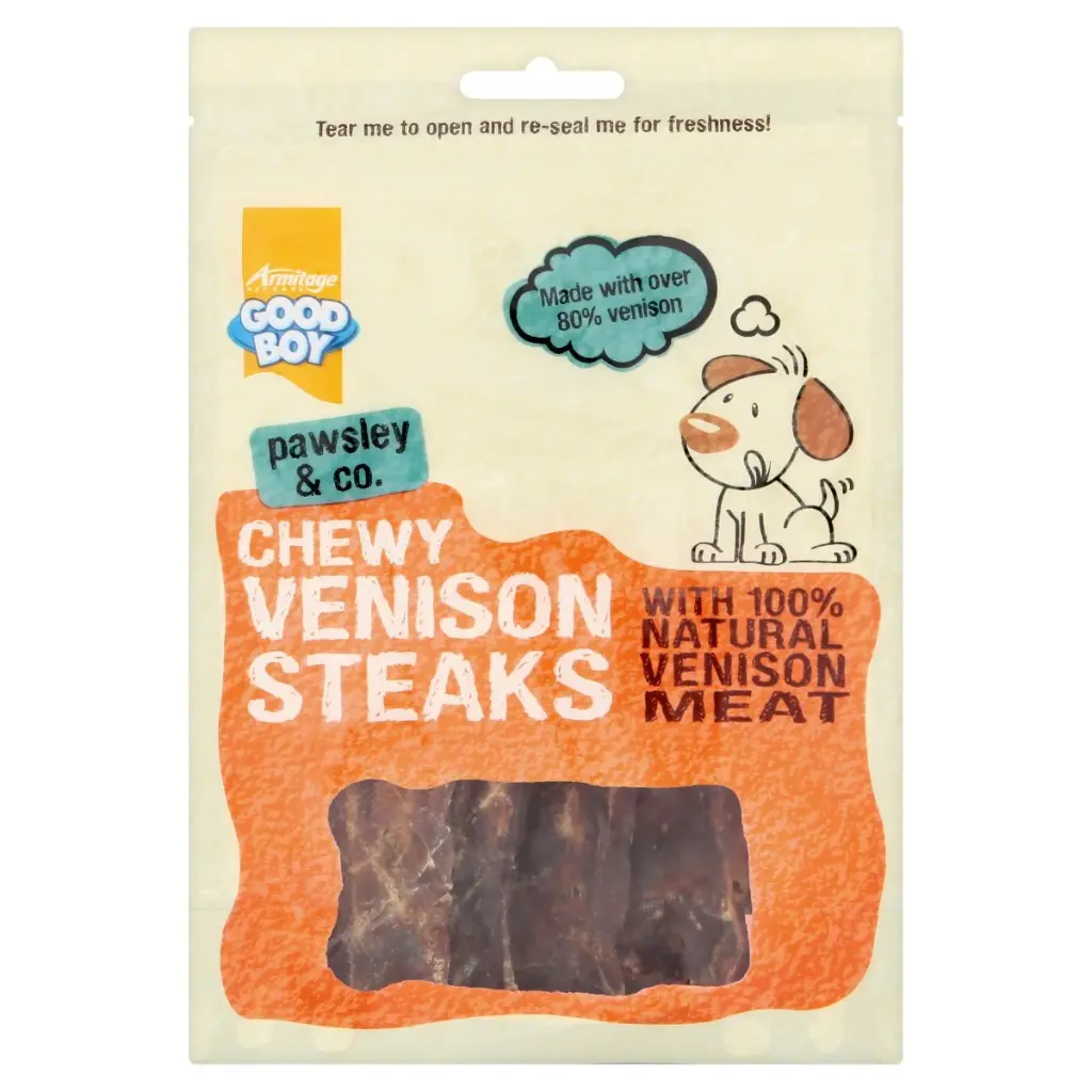 Armitage: Chewy Venison Steaks - 80G