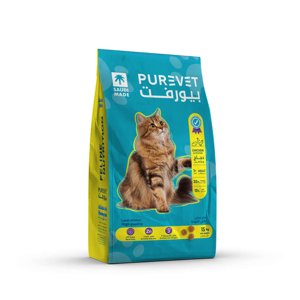 Purevet: Adult Cat Dry Food - 15kg