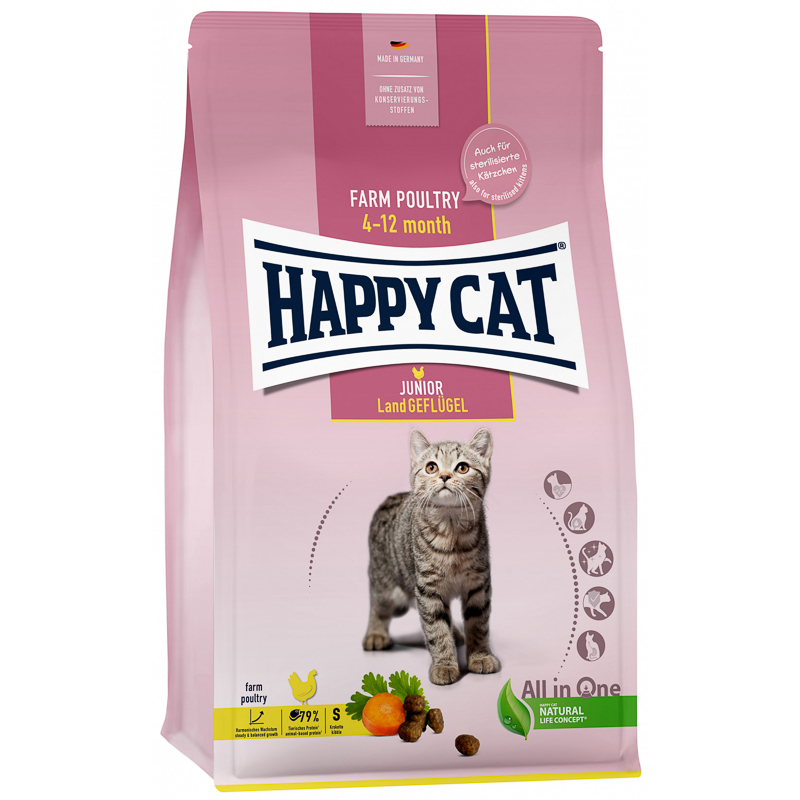 Happy Cat Junior Farm Poultry 4 Kg