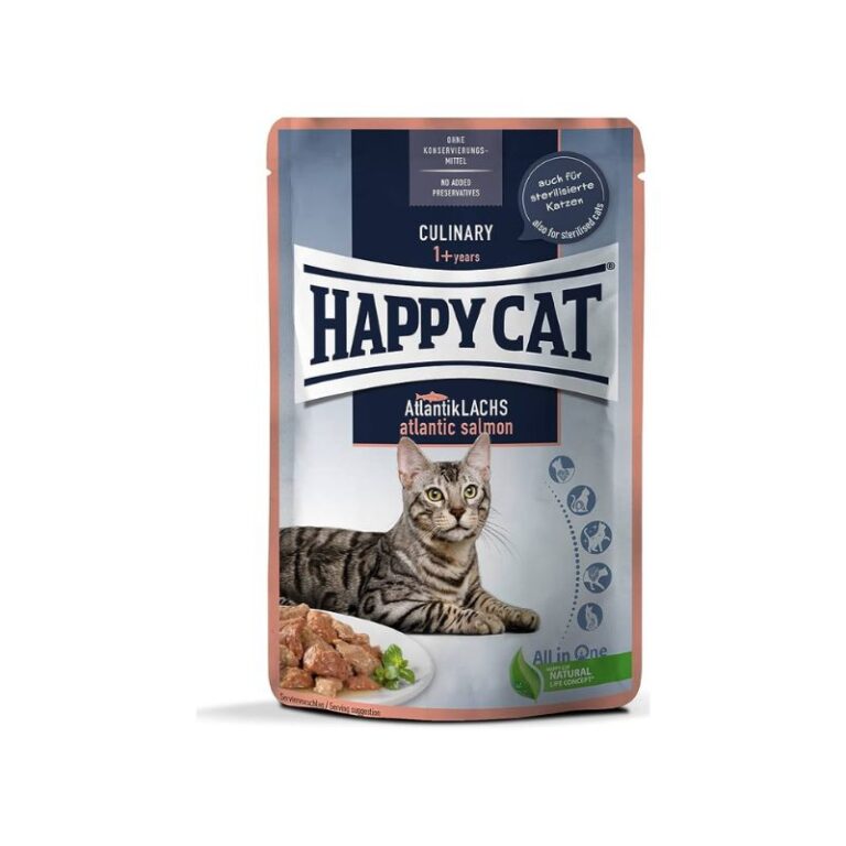 Happy Cat Meat in Sauce Salmon Pouch 85g