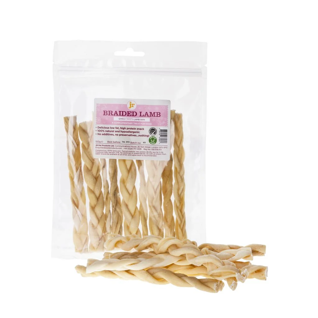 JR Pet Products: Braided Lamb 100g