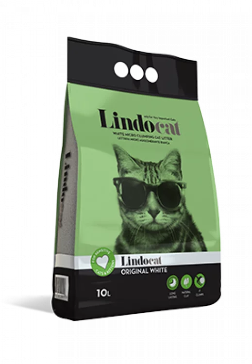 LindoCat White Bentonite Original White - 10 L (Fragrance Free)