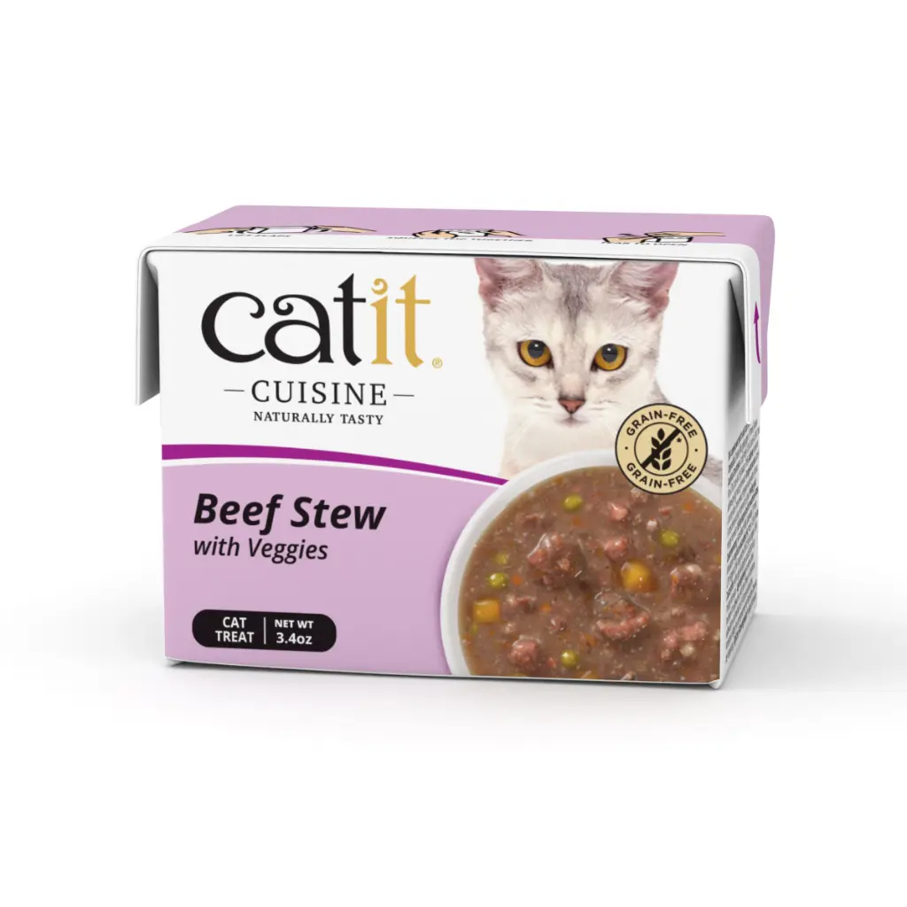 Catit: Cuisine Beef Stew with Veggies, 95g Tetra, 12pcs/box