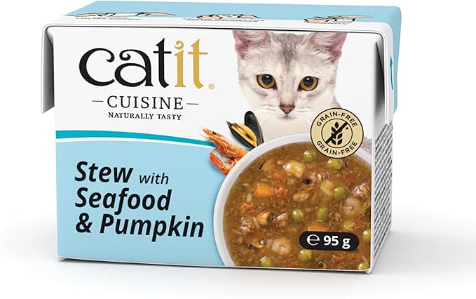 Catit: Cuisine Seafood Stew with Pumpkin, 95g Tetra, 12pcs/box