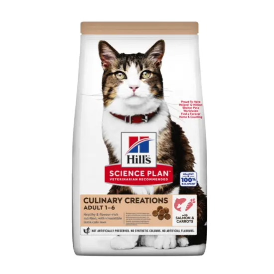 Hill's Science Plan Culinary Creations Salmon and Carrots Cat food (1.5 KG)