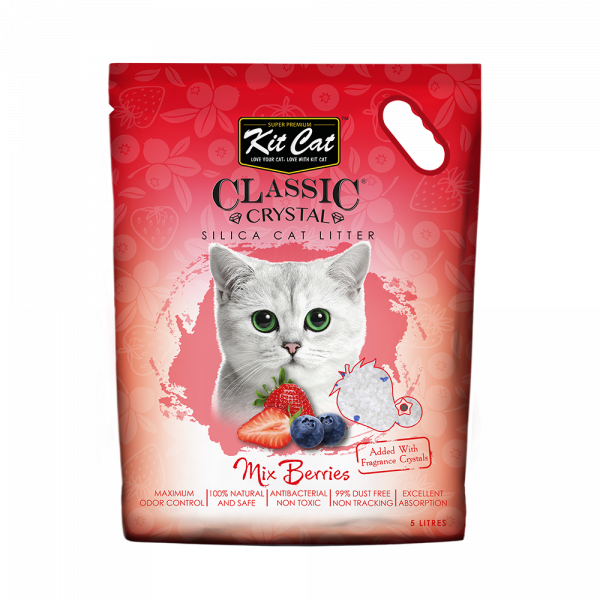 KitCat: Crystal Cat Litter - 5L | Mix Berries