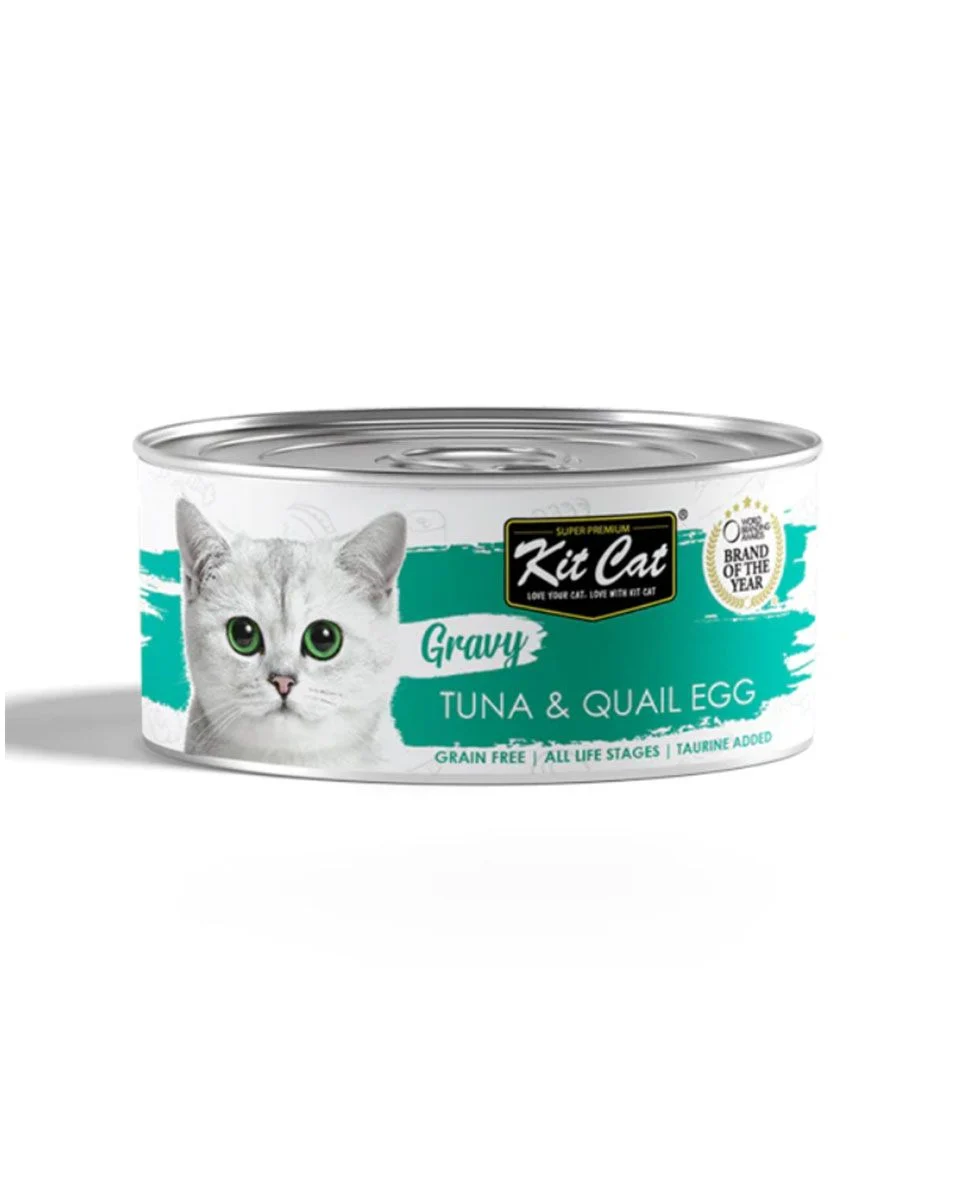 KitCat: Tuna & Quail Egg - 70g | Gravy