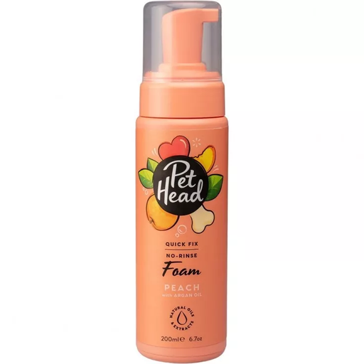 [30138100514] Pet Head: Quick Fix Foam - 200ml | Peach with Argan Oil