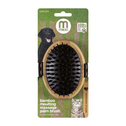 [30138100565] Mikki: Bamboo Massage Palm Brush Moulting