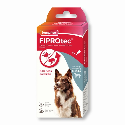 [30138100468] Beaphar: Fiprotec for Medium Dog - 4 Pipettes