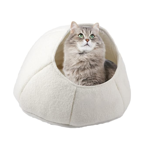 [30138100277] All For Paws: Nest Cat Bed - White