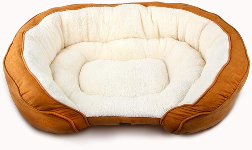 [30138100289] All For Paws: Luxury Lounge Bed Medium/Tan
