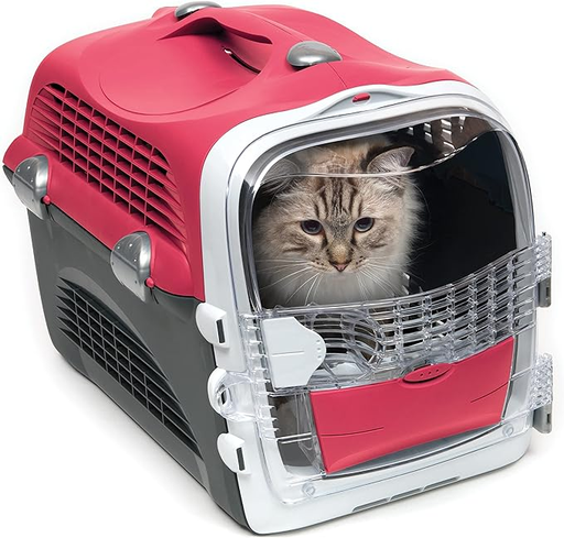 [30138100296] Catit: Cabrio Cat Carrier - Cherry Red