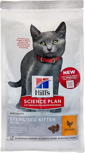 [30138100151] Hill's: Science Plan Sterilised Kitten Food - 1.5kg | Chicken
