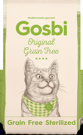 [30138100043] Gosbi: Original Cat Grain Free Sterilized - 3kg