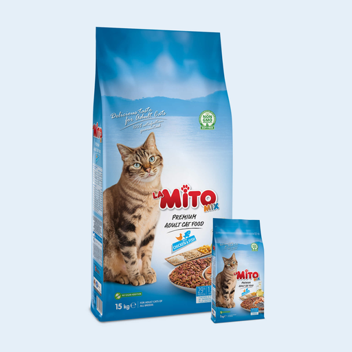 [30138100121] Mito Dry Cat Food Chicken & Fish Mix - 15 Kg