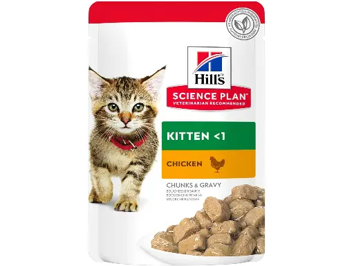[30138100152] Hill's: Science Plan Tender Chunks In Gravy Kitten Pouch - 85g | Chicken