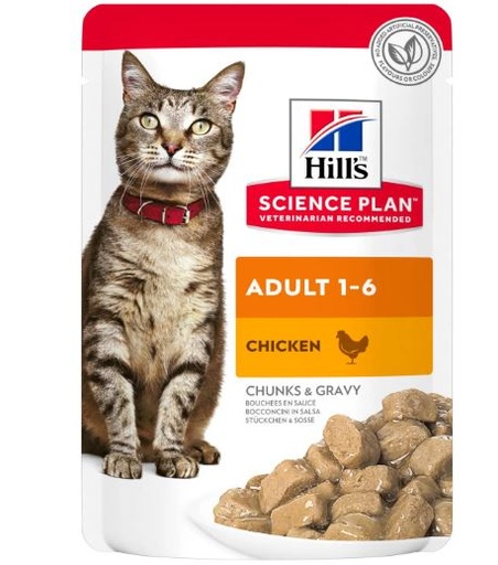 [30138100164] Hill's: Science Plan Adult Cat Wet Food Pouch - 85g | Chicken