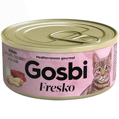 [30138100053] Gosbi: Fresko Kitten Wet Food Can - 70g | Tuna with Chicken and Milk