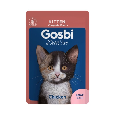 [30138100059] Gosbi: Delicat Kitten Treat in Pouch - 70g | Chicken Loaf