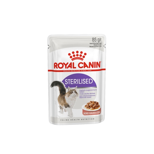[30138100323] Royal Canin: Feline Health Nutrition Sterilised Wet Food Gravy Pouch - 85g