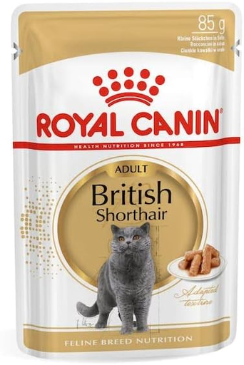 [30138100326] Royal Canin: Feline Breed Nutrition British Shorthair Wet Food Pouch - 85g