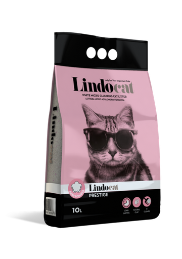 [30138100254] LindoCat White Bentonite Prestige - 10L (Baby Powder Fragrance)