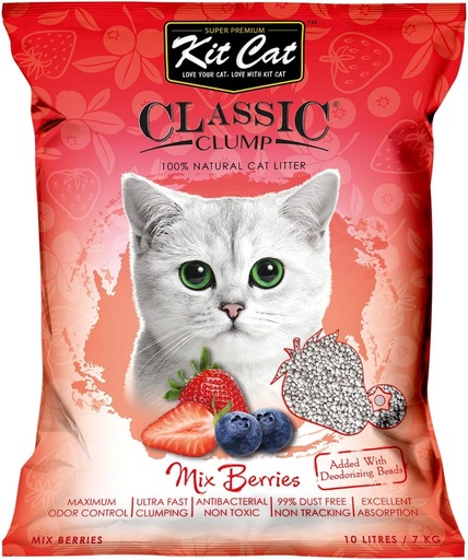 [30138100082] Kit Cat: Classic Clump - 10L | Mix Berries Fragrance