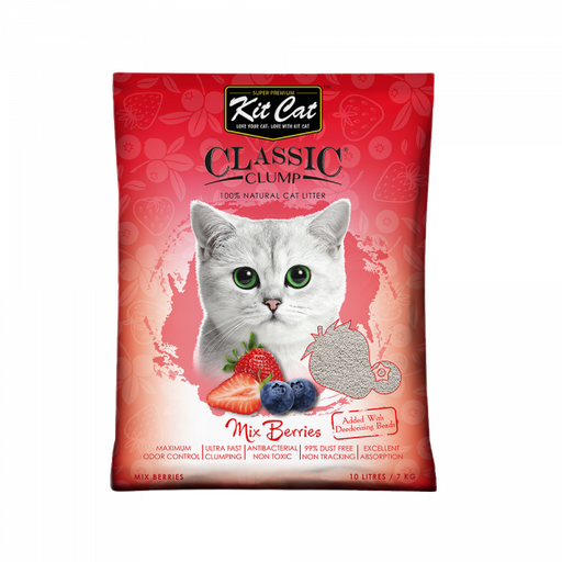 [30138100082] Kit Cat: Classic Clump - 10L | Mix Berries Fragrance