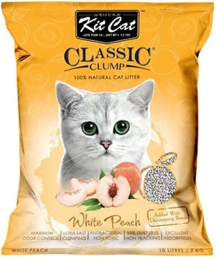 [30138100085] Kit Cat: Classic Clump - 10L | White Peach Fragrance