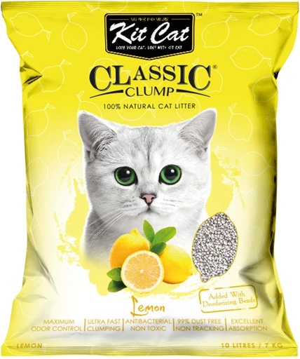 [30138100088] Kit Cat: Classic Clump - 10L | Lemon Fragrance