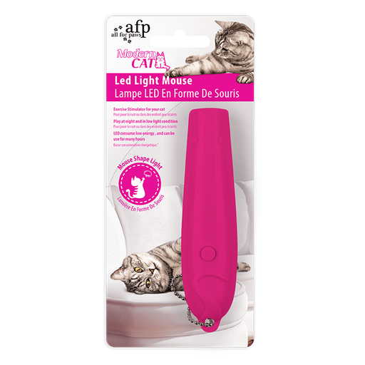 [30138100524] All For Paws: LED Light Mouse - Pink
