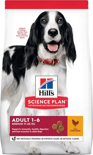 [30138100137] Hill's: Science Plan Medium Adult Dog Food - 2.5kg | Chicken