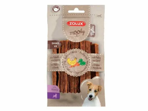 [30138100461] Zolux: Mooky Premium Tiglies Small - 8 Pcs | Chicken & Carrots